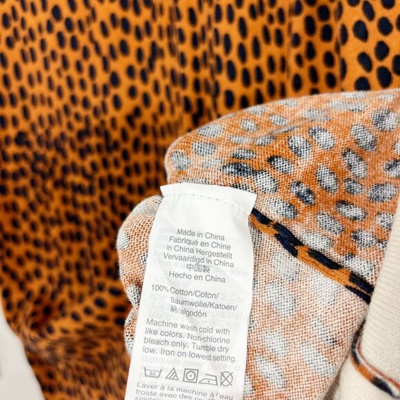 NEW J. Crew Teddie Crewneck Pullover Swearer Animal Spot Print - Size Large - Picture 4 of 6